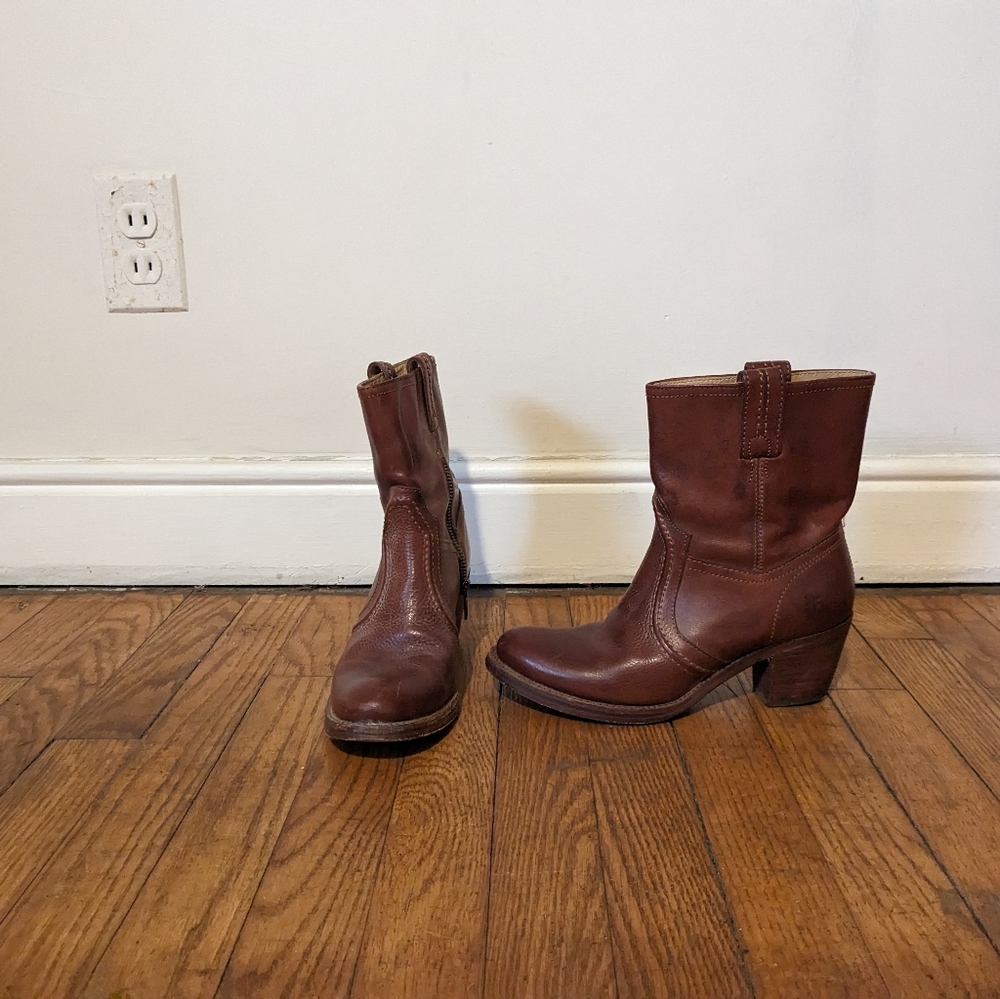 Frye Cowboy Ankle Boots
